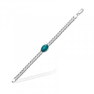 100grams PDJ Salman Khan turquoise stone stylist silver bracelet  PDJ  Amazonin Fashion