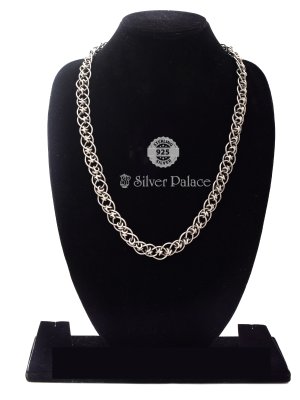 925 Sterling Silver Double Lock Chain For Boy Silver Palace