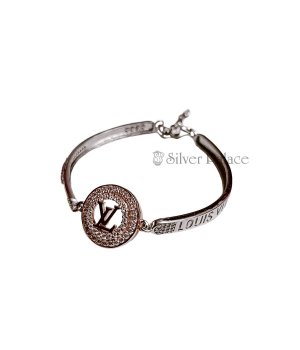 92.5 Sterling Silver Louis Vuitton Bracelet For Girls