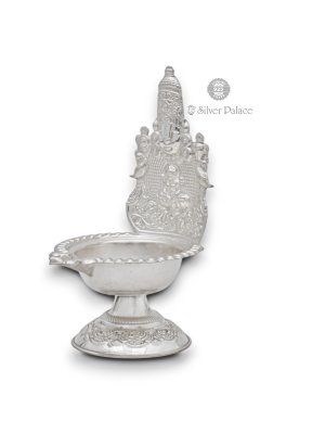 Silver Gift Items Silver Lamps Grt Pure Silver Kamakshi Balaji