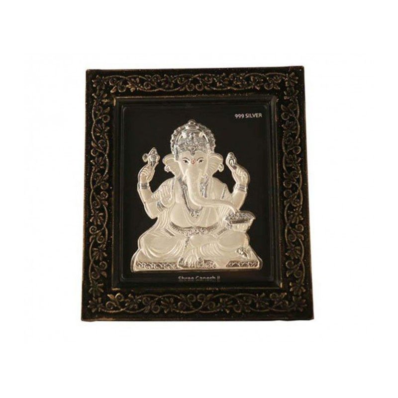  Ganesha Silver Artwork Photo Frame