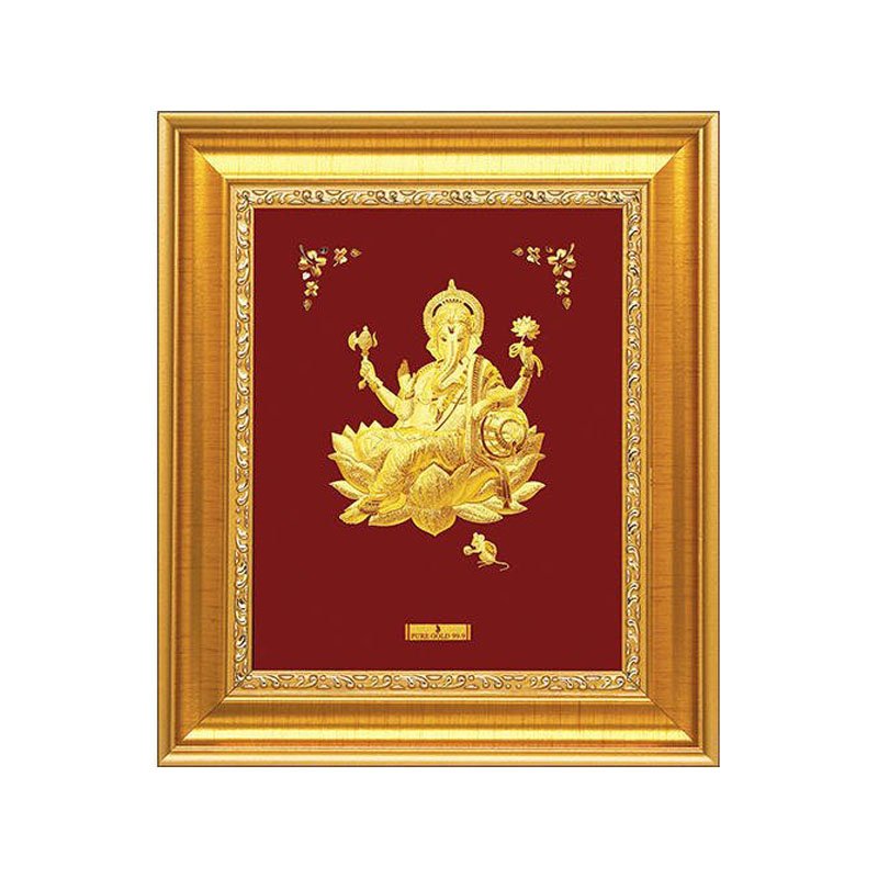 Pure Gold Ganesha ArtworPure Gold Ganesha Artwork