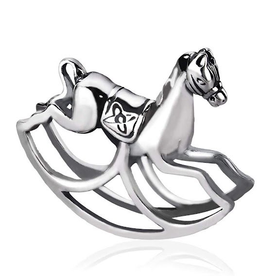 925 SILVER  ROCKING HORSE  FOR KIDS GIFTS 