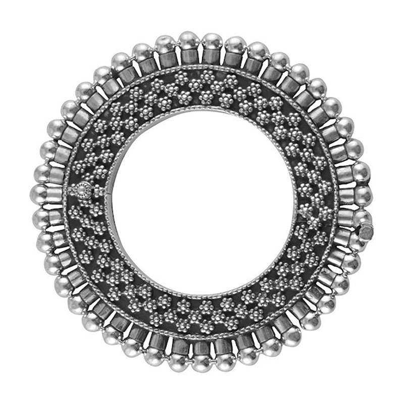 925 OXIDISED SILVER PARTY WEAR  BANGLE FOR GIRLS 