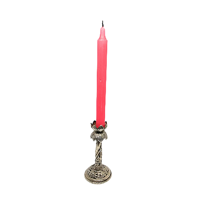92.5 OXIDISED SILVER CANDLE STAND FOR LIVING ROOM