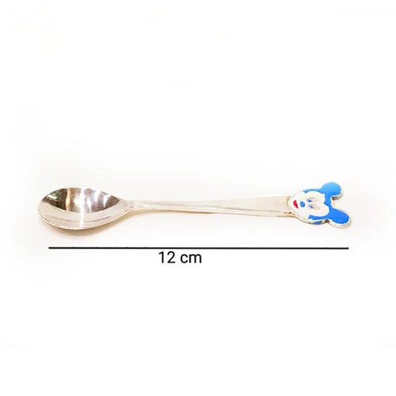  925 SILVER SPOON FOR BABY -BLUE MICKEY SPOON