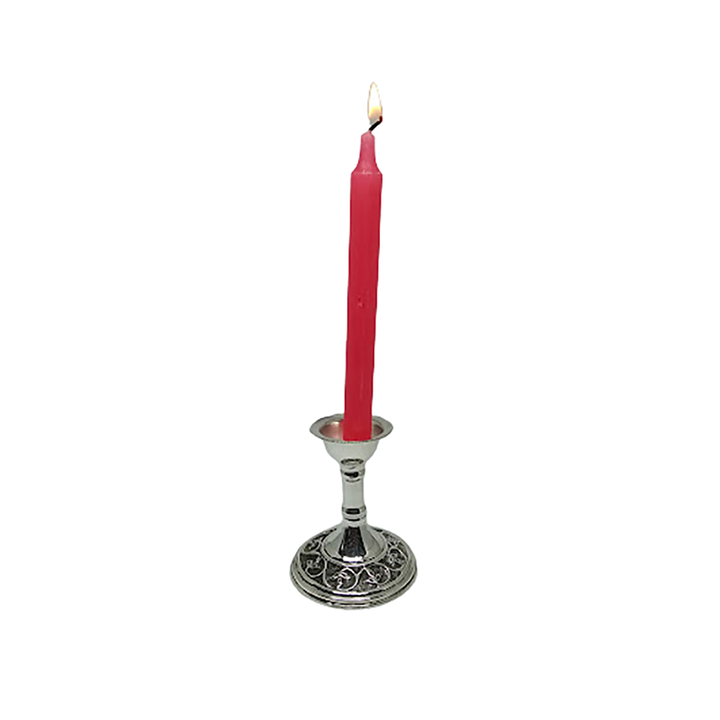 92.5 PURE OXIDISED SILVER  SILVER CANDLE HOLDER FOR BEDROOM 