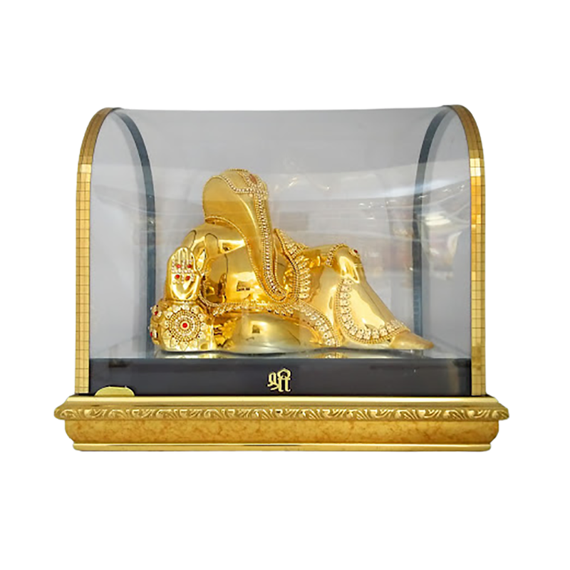 Ganesh Statue  Ganesha Idol in Cabinet Ganpati Murti for Car Dashboard / Home / Office / Temple / Decor / Gift / Spiritual / Pooja Item Decorative Showpiece 
