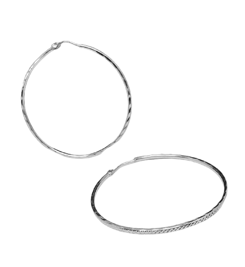92.5 OXIDISED SILVER SOLID ROUND DROP EARRINGS 