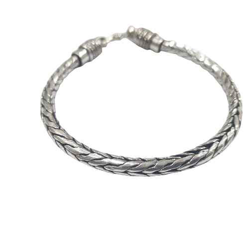 92.5 Oxidized Silver Bracelet For Men & Boys - Silver Palace