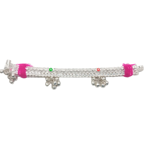 92.5 SILVER TRADITIONAL ANKLETS PAYAL PAIR FOR UNISEX CHILD 