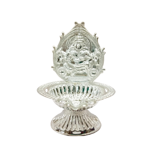 92.5 Pure Silver Deepam Lamp For Housewarming Gift - Silver Palace