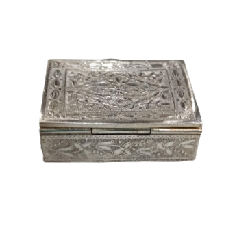 92.5 SILVER DRY FRUIT BOX  FOR GIFT