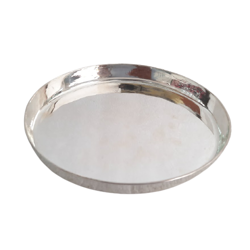PURE SILVER OVAL MEAL PLATE FOR ALL AGES