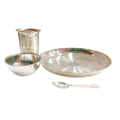 92.5 PURE SILVER DINNER SET FOR KIDS GIFT 