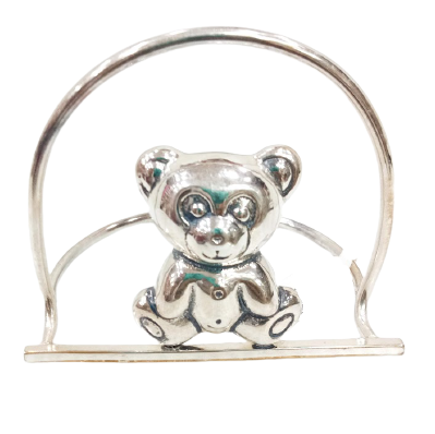 925 Silver Teddy Bear Idol For Kids - Silver Palace