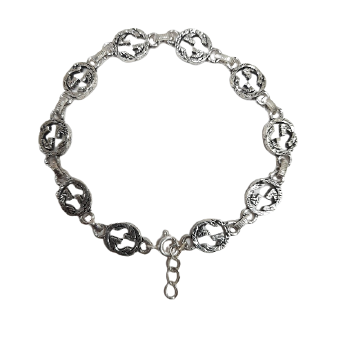 Silver Unisex Premium Bracelet For Girls - Silver Palace