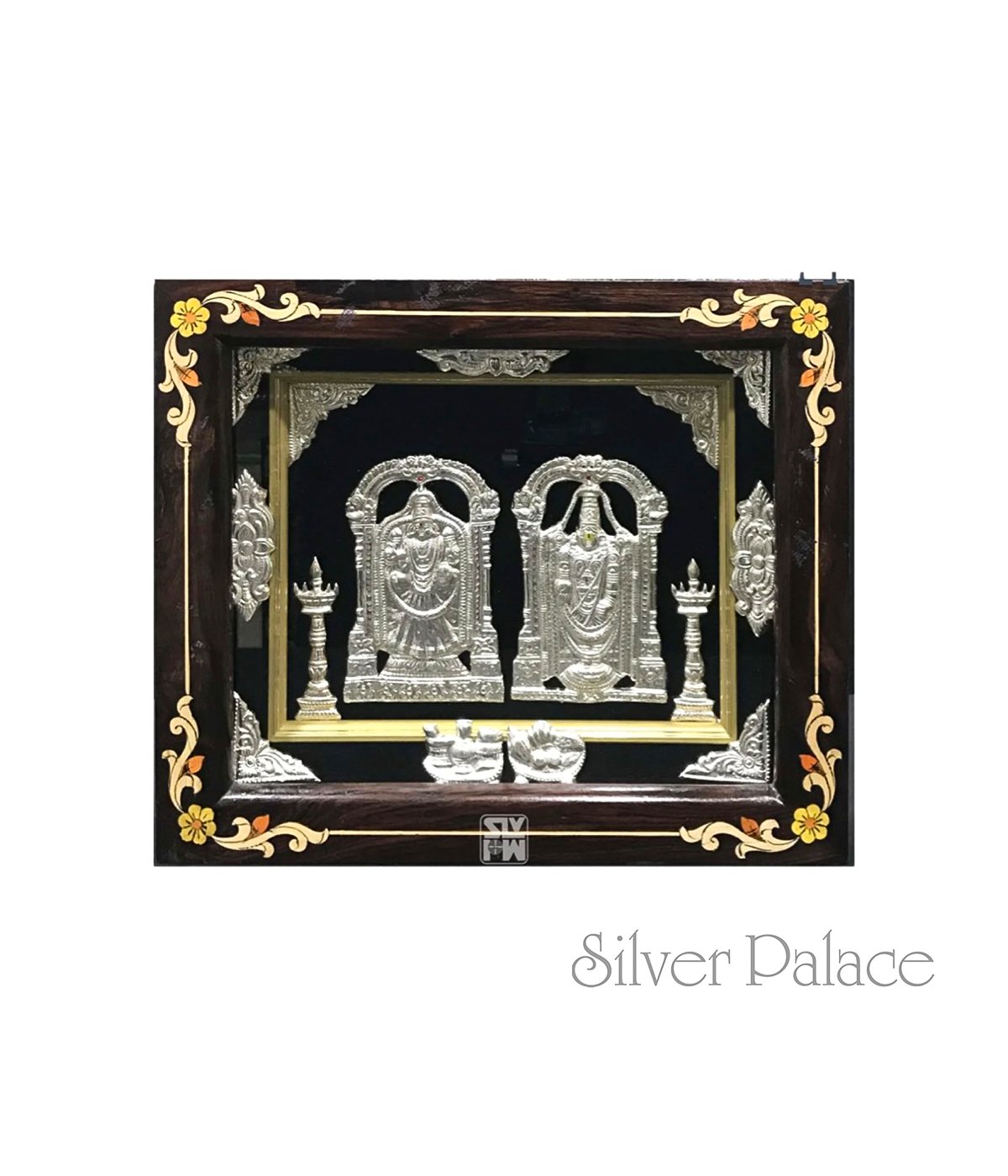 Silver Padmavati Balaji Artwork Photo Frame Silver Palace