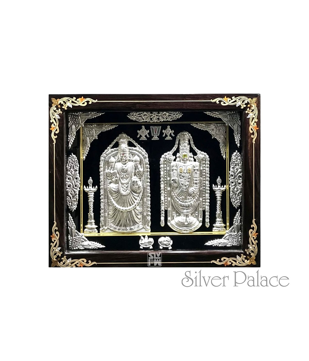 Silver Padmavati Venkateswara Artwork Photo Frame Silver Palace