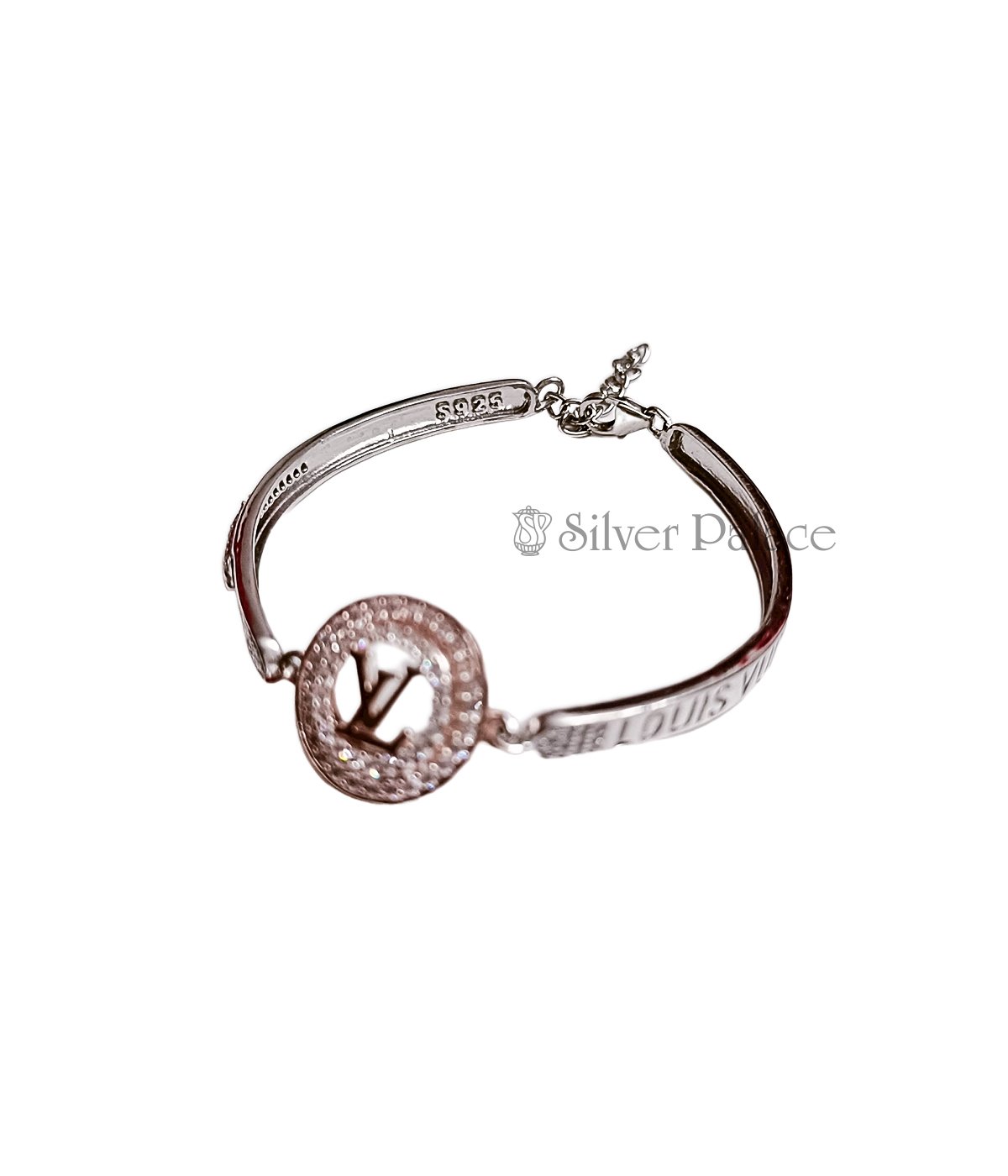 lv monogram bracelet silver