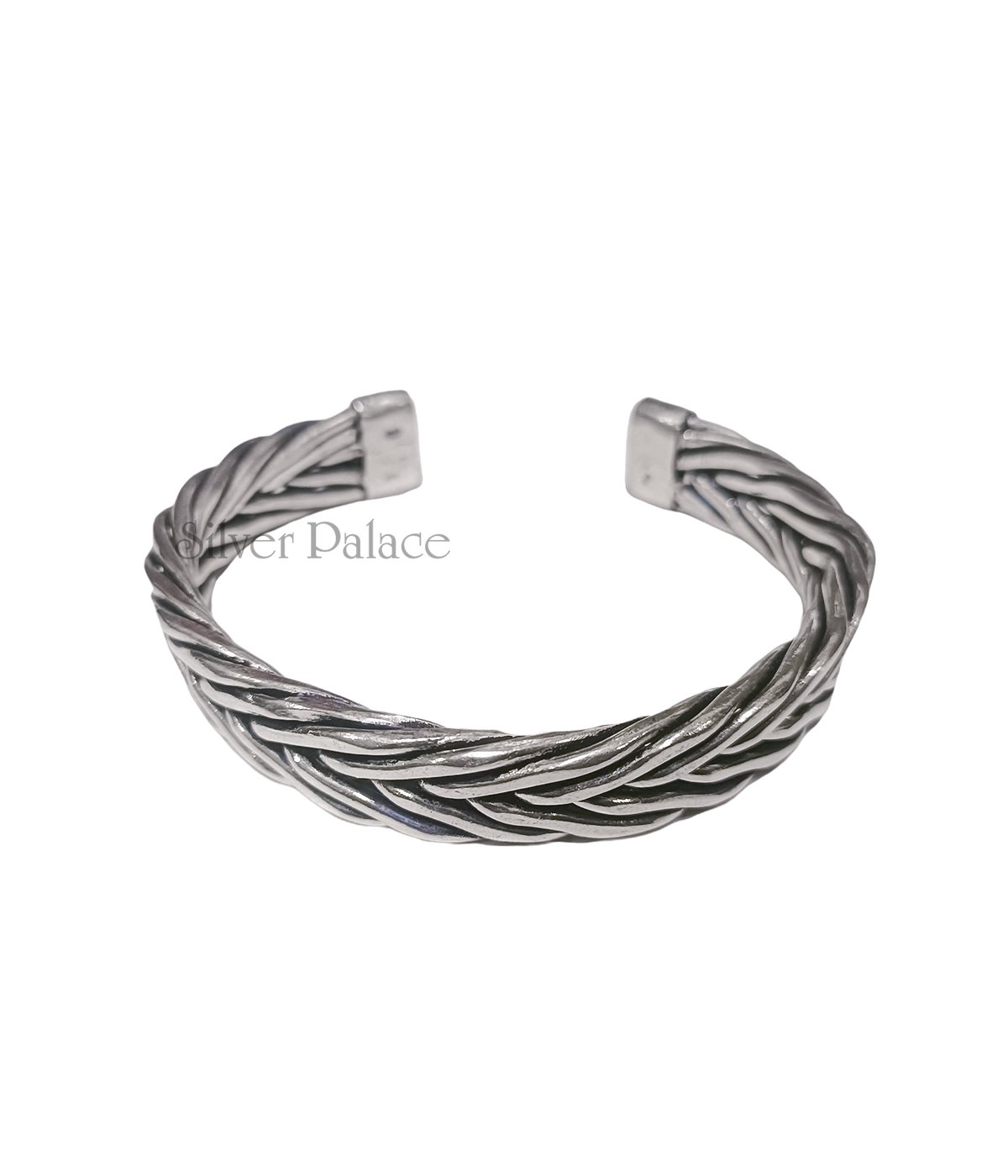 999 Thai Silver Twisted Cuff Bangles For Men And Women - Two Styles –  100Sterling