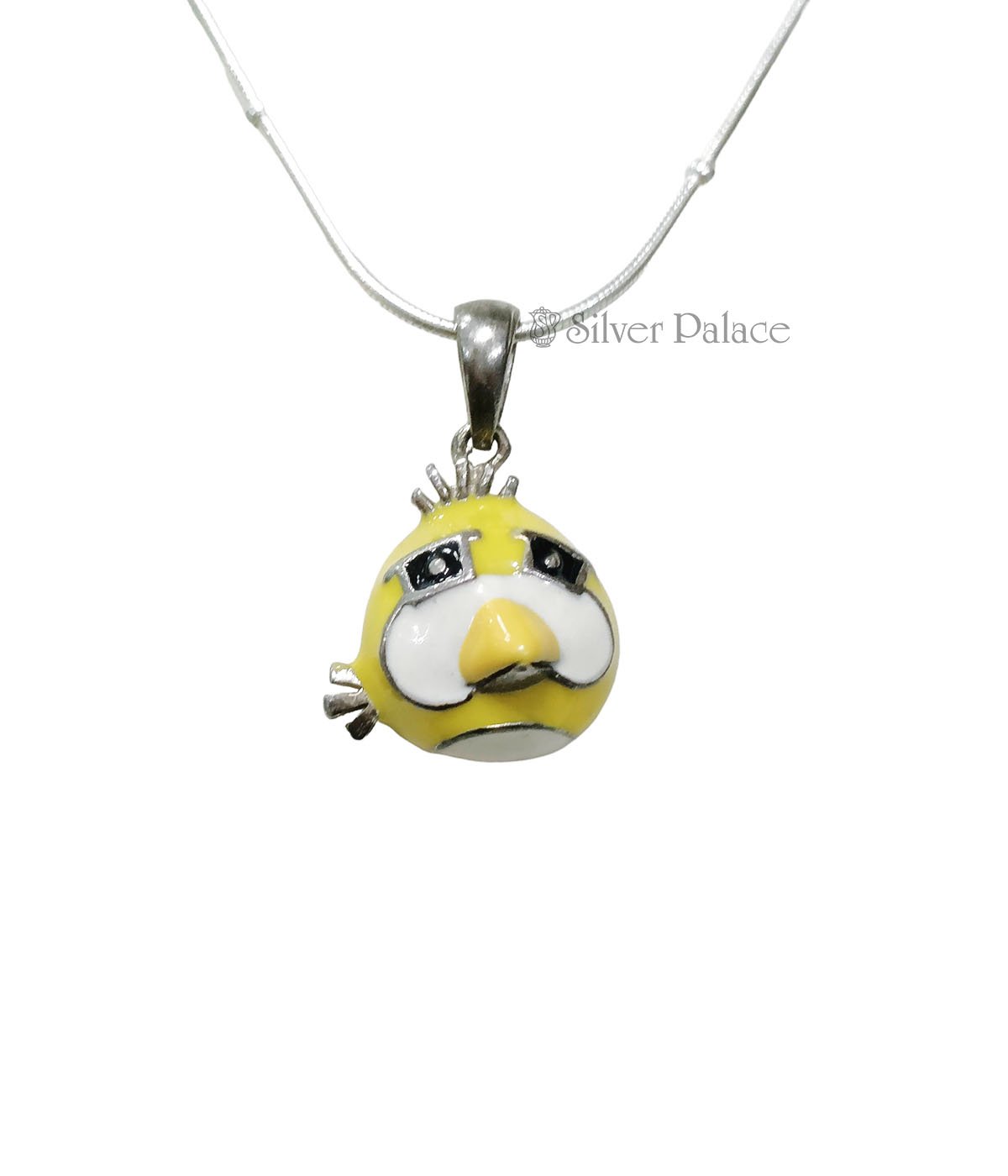 92.STERLING SILVER ANGRY BIRD PENDANT 