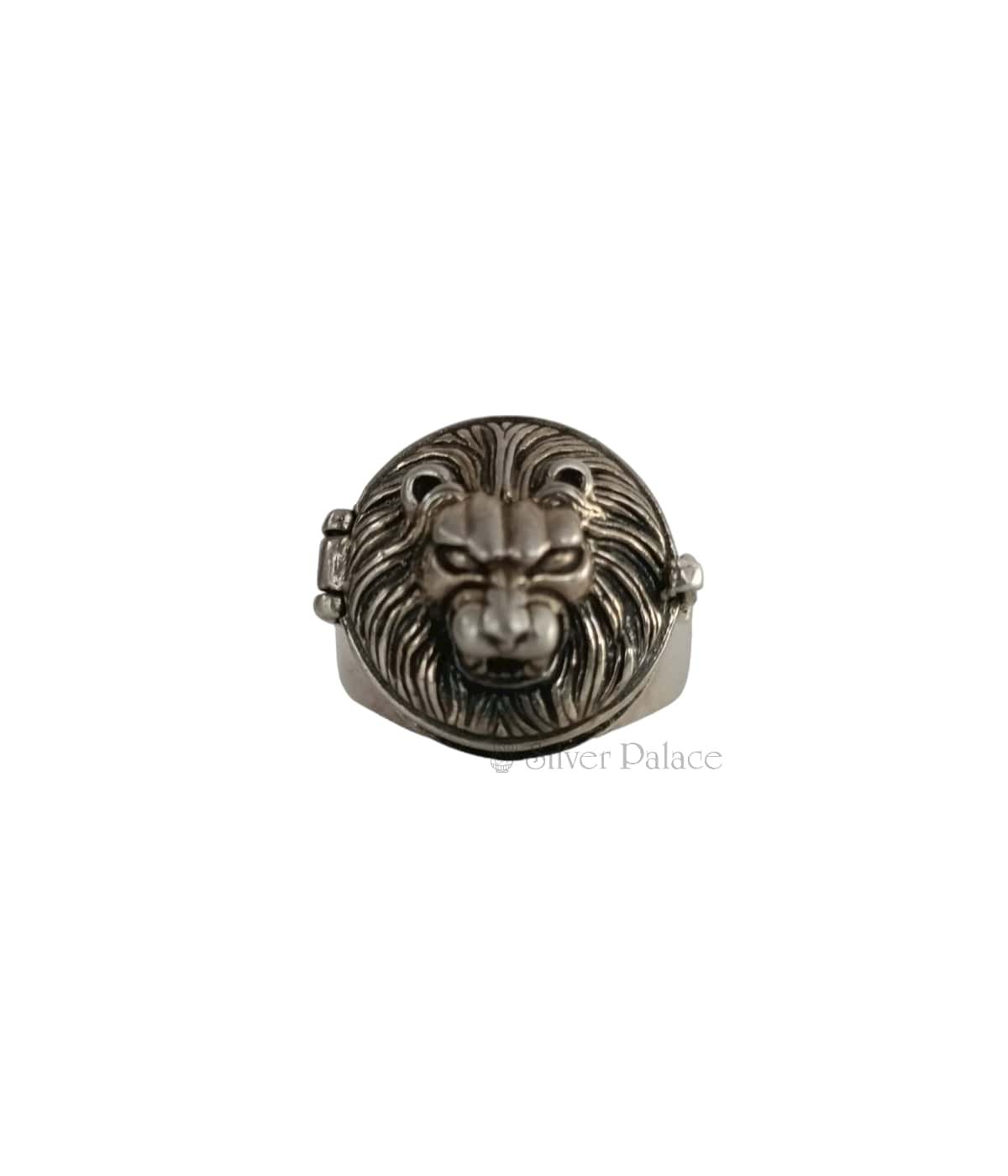 Leo Ring, Lion Face Ring, Pure Silver 925 Ring By VITRA JEWELLERY :  Amazon.in: Jewellery