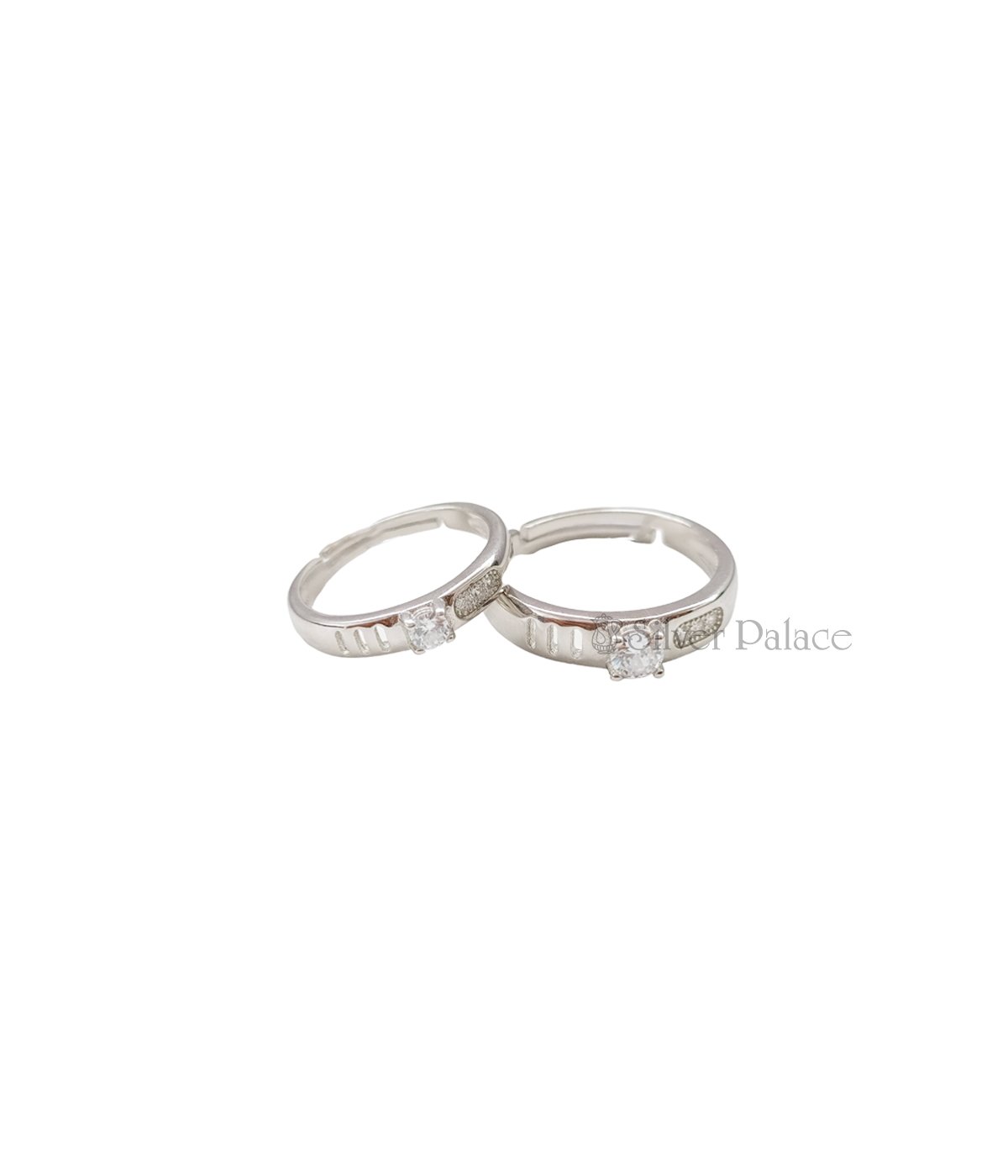 STERLING SILVER FOREVER ADJUSTABLE COUPLE RINGS