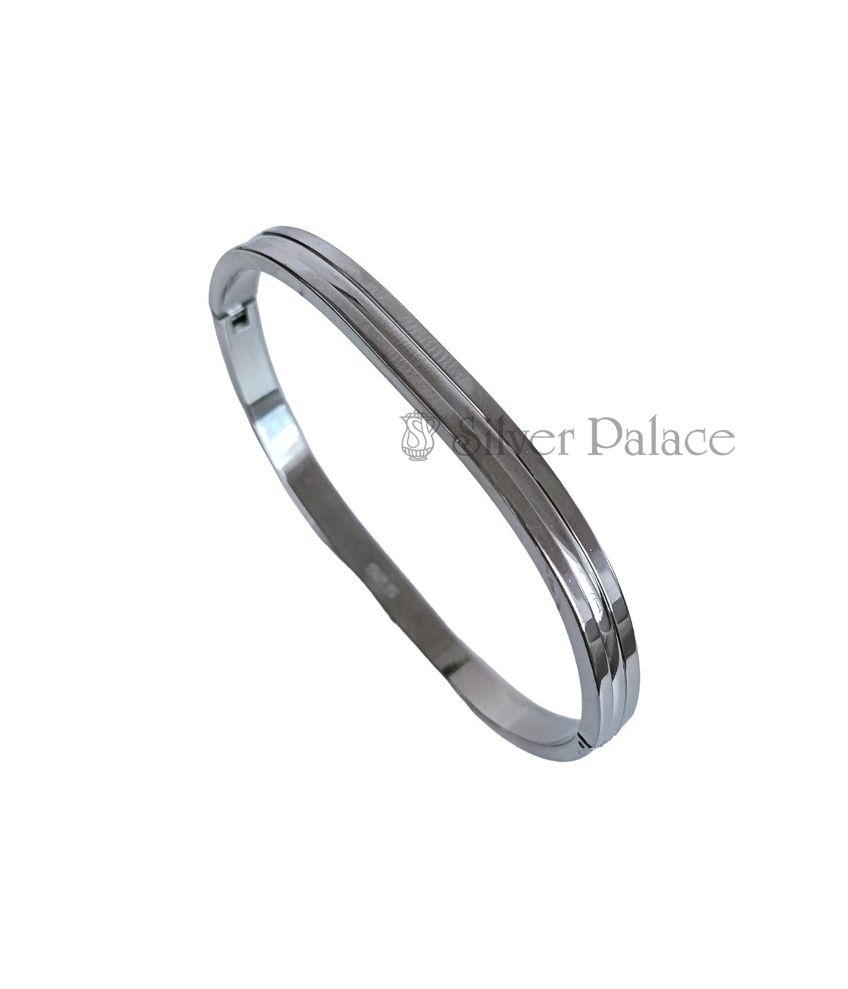 92.5 STERLING SILVER OPENABLE RIBBED KADA  CAN ENGRAVE AND NAME