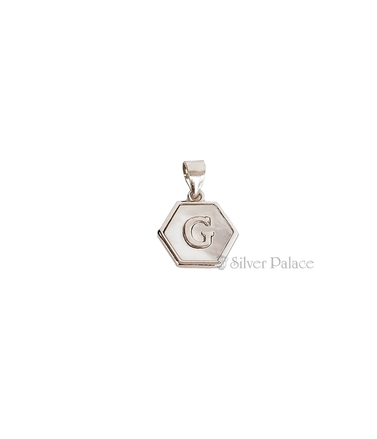 92.5 STERLING SILVER INITIAL LETTER G PENDANT