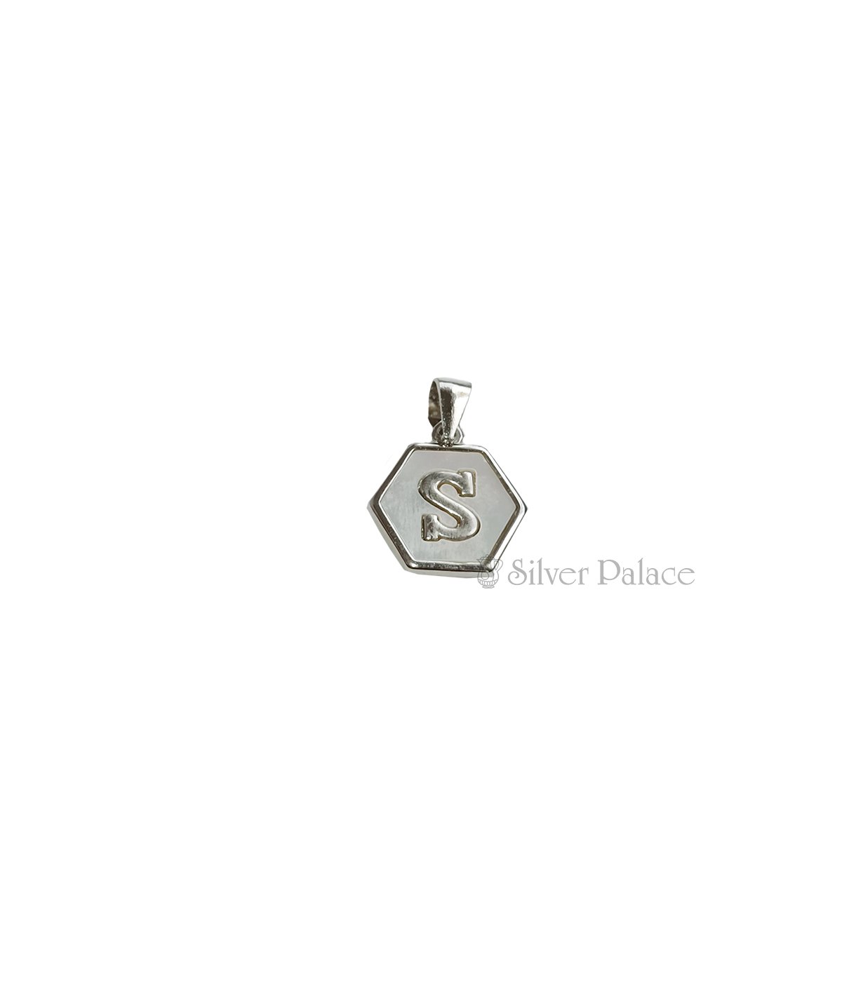 92.5 STERLING SILVER INITIAL LETTER S PENDANT