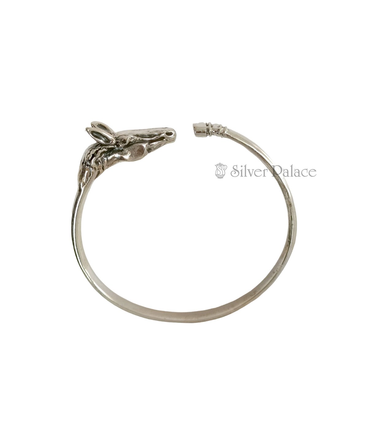 Adjustable Viking Horse's Head Sterling Silver Kada Silver Palace