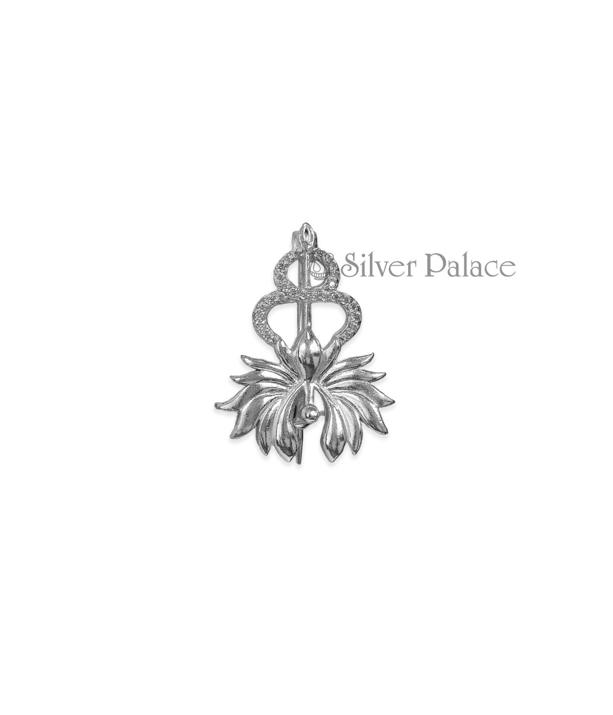 STERLING SILVER DANCING PEACOCK SHIRT BROOCHES