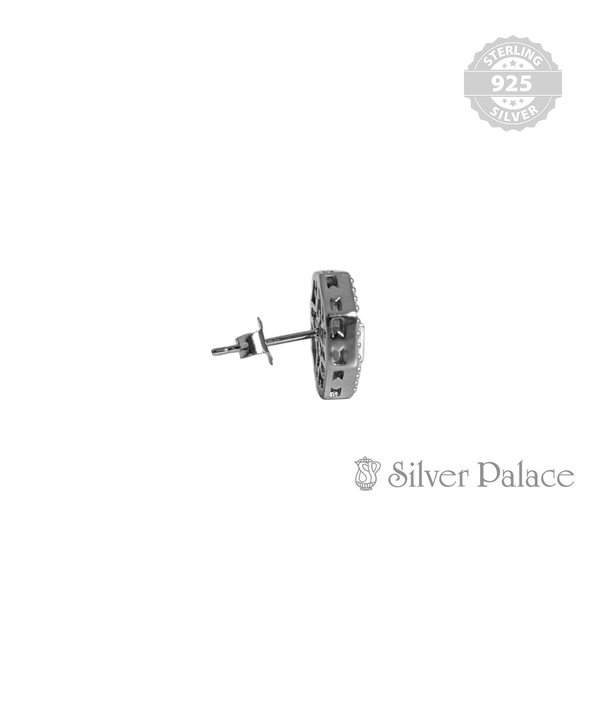 92.5 STERLING SILVER S STUD FOR GIRLS
