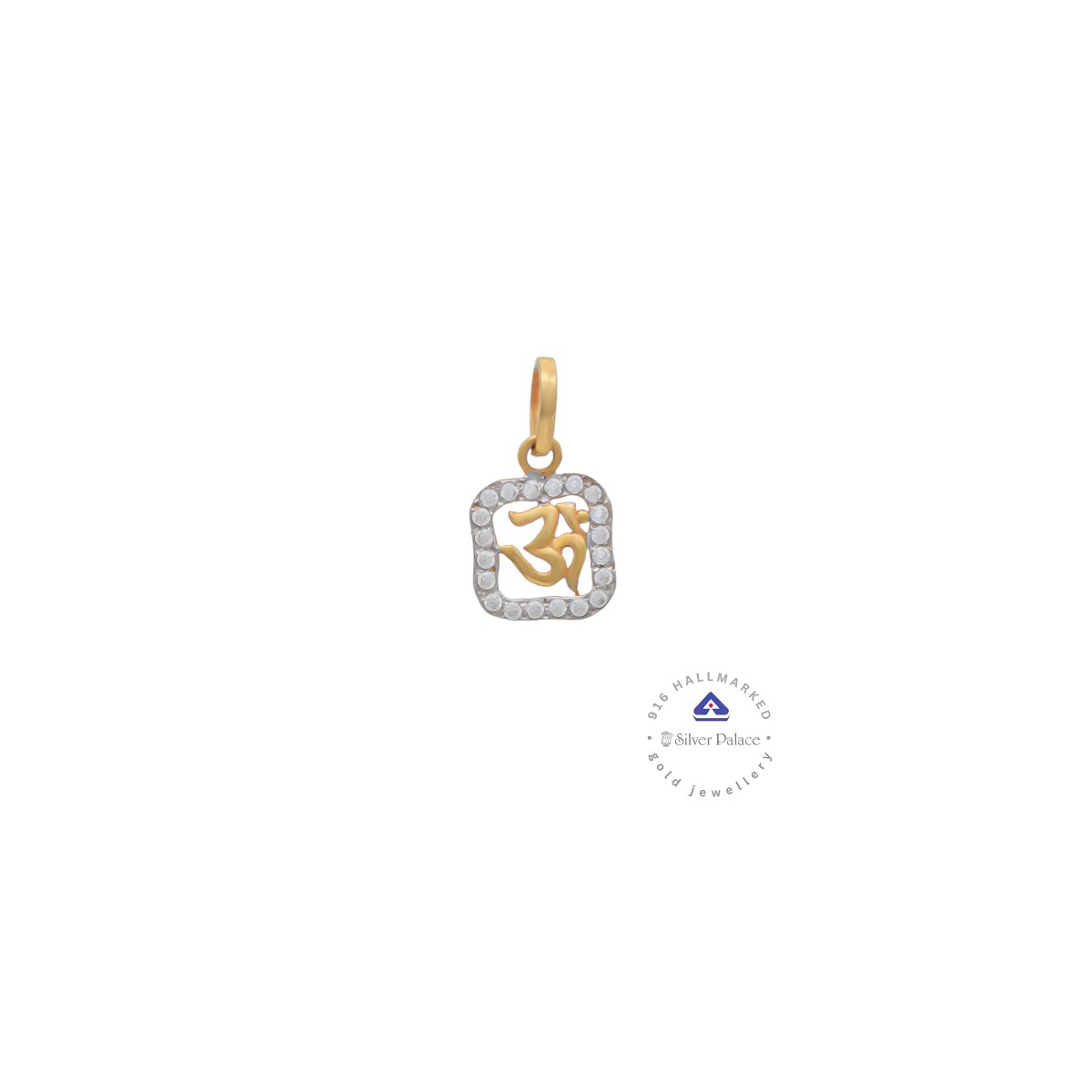 Kanche Collections 916 Pure Gold & Square Shape Design Om Divine