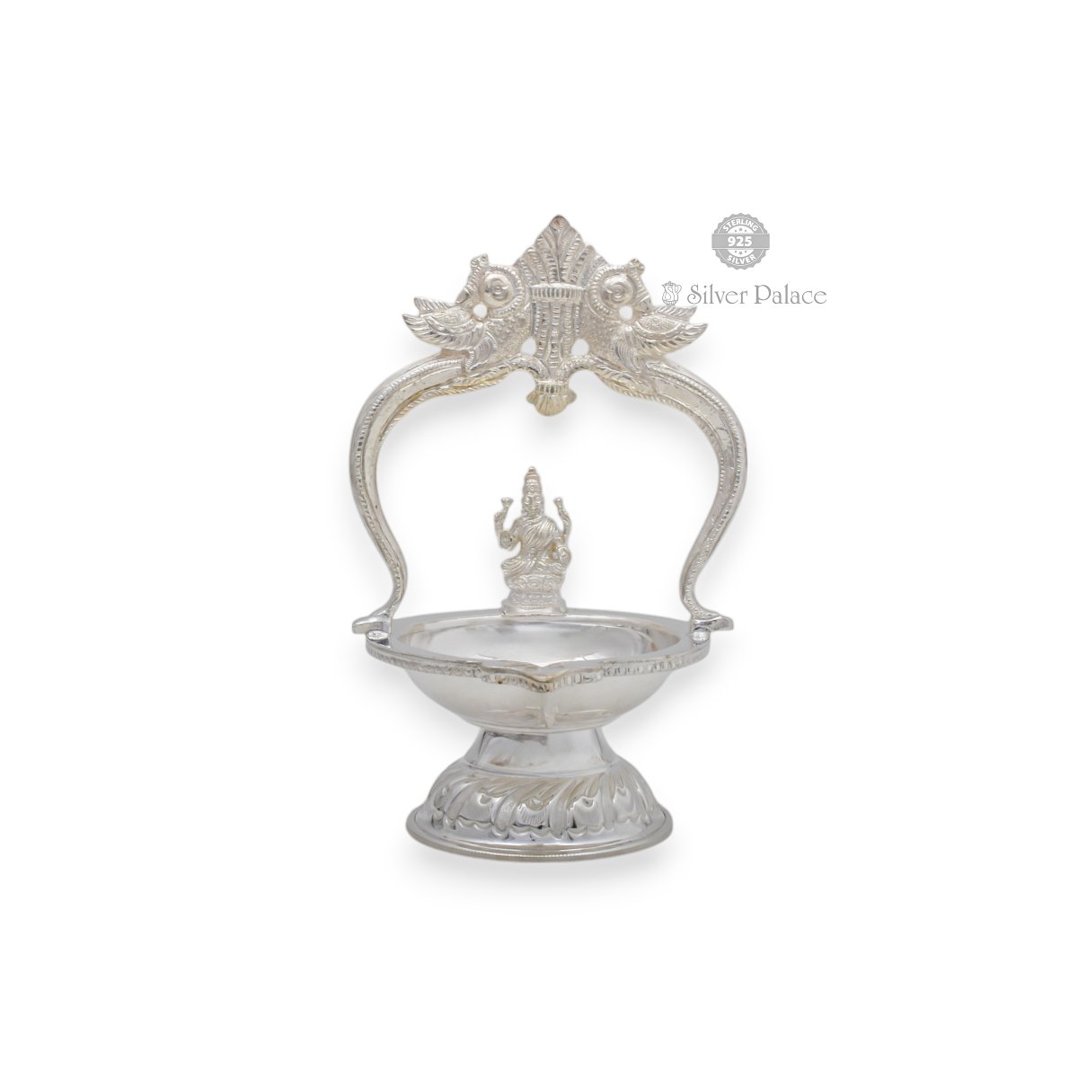 925 Pure Silver Kamakshi Deepam/lamp Divine Blessings Silver