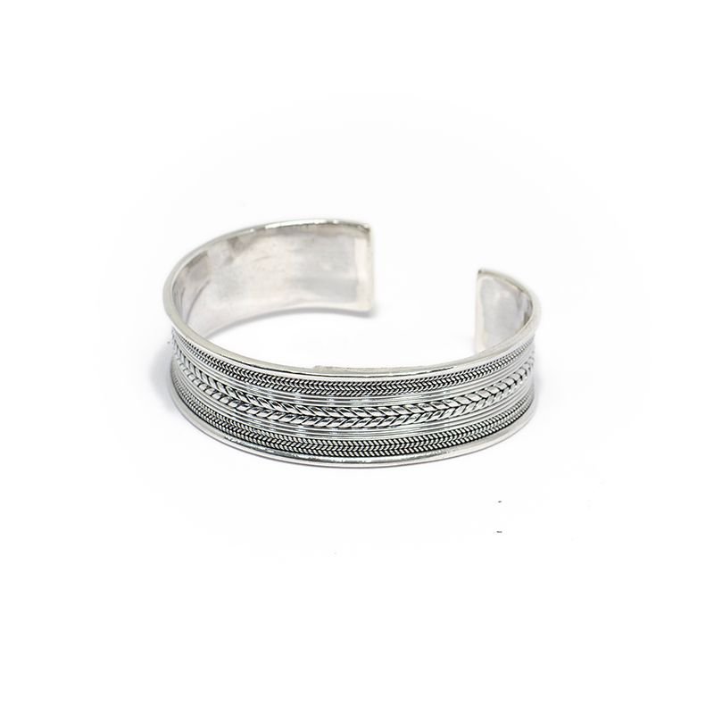  92.5 SILVER GENTS OPEN CUFF FOR MEN 