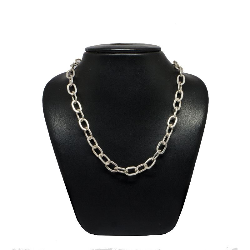 92.5 LINK OXIDISED PURE SILVER T MENS CHAINS