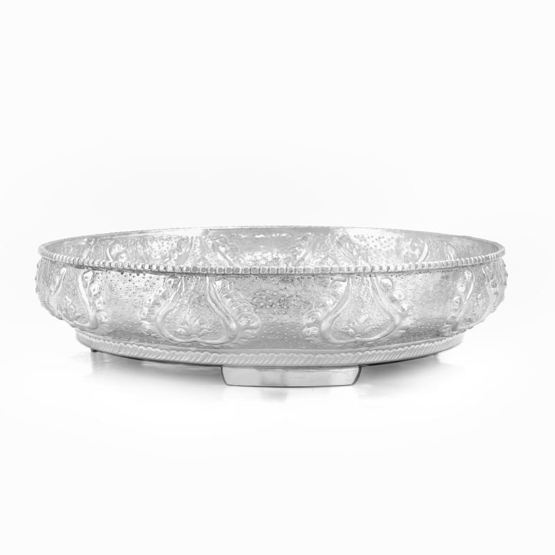 925 Pure Silver Pooja Plate Silver Palace