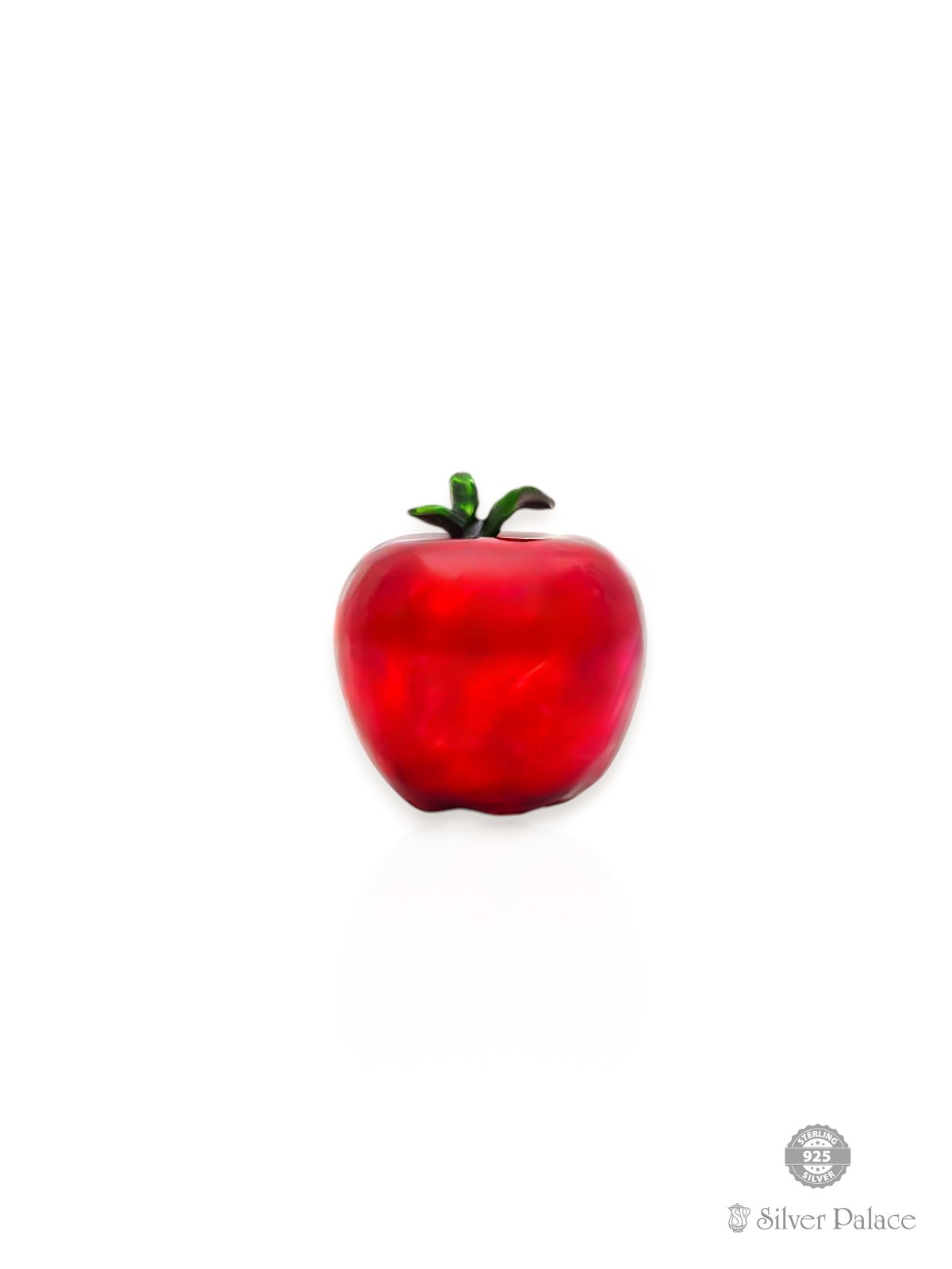 925 STERLING SILVER ENAMELD APPLE FOR SHOW PIECE 