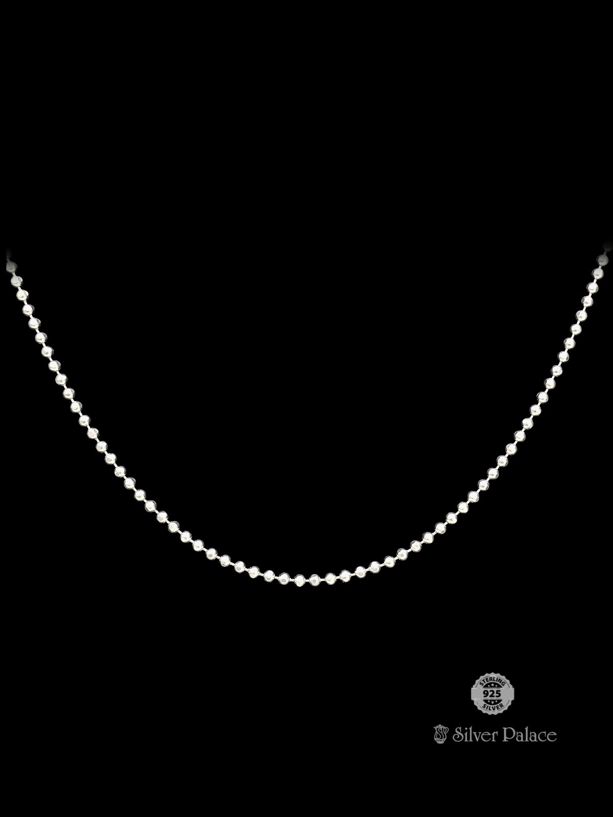 925 STERLING SILVER BEADS CHAIN FOR BOYS MAUVE COLLECTION            