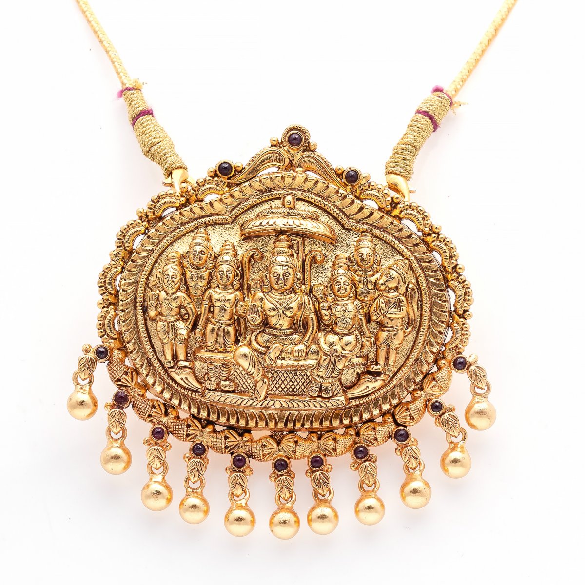 GOLD PLATED TRADITIONAL PENDANT FOR WOMEN