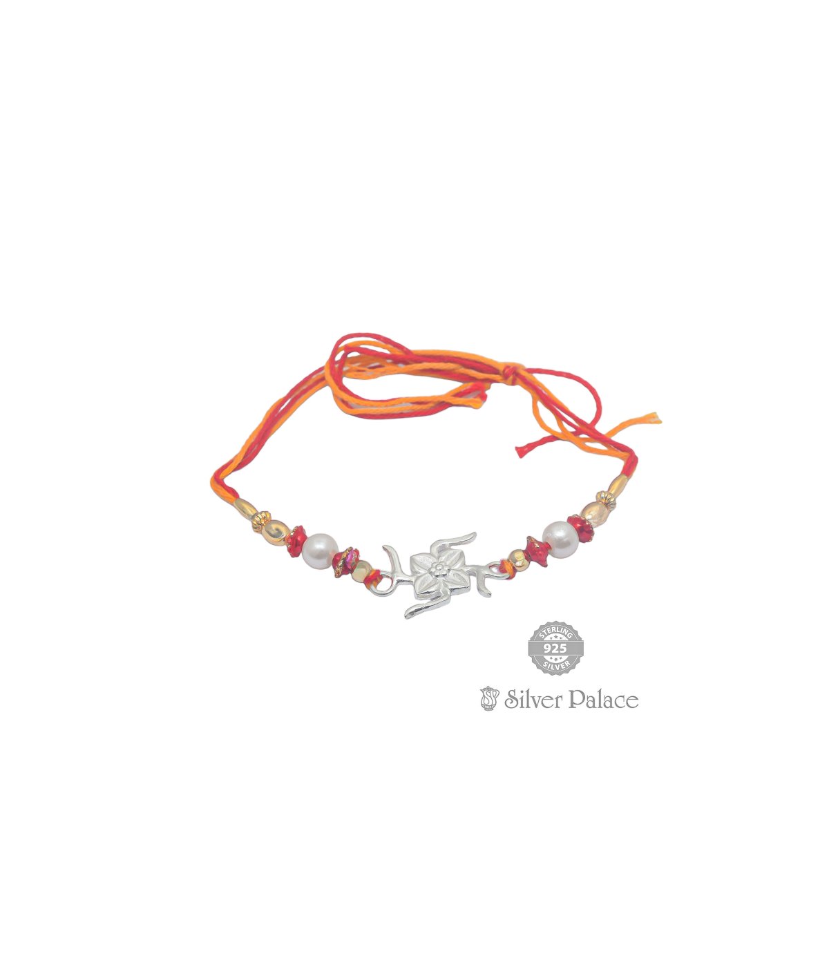 92.5 PURE SILVER SWASTIK RAKHI FOR BROTHERS & SISTERS