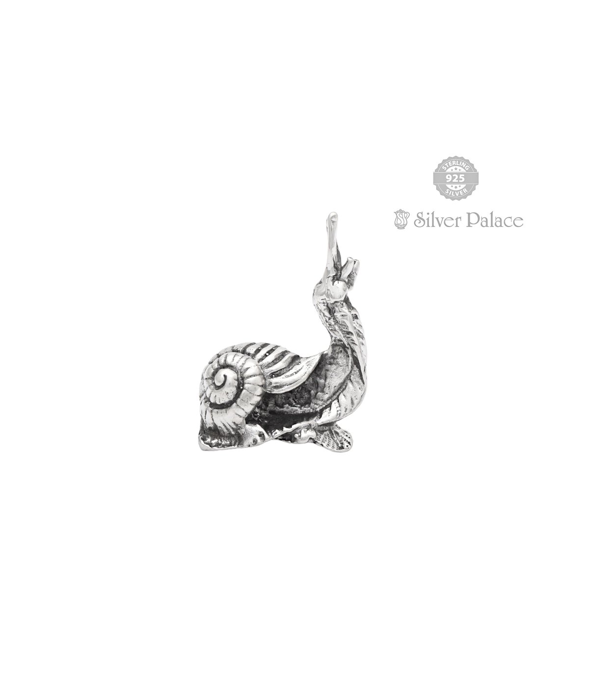 92.5 OXIDIZED SILVER AVIDA COLLECTION SNAIL IDOL FOR KIDS GIFT 