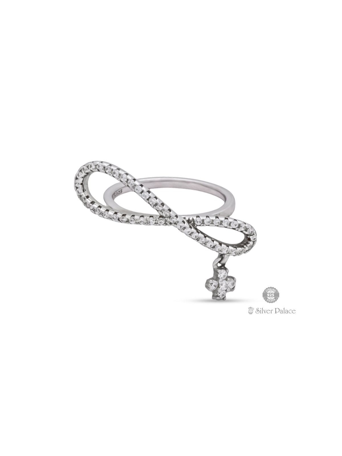 92.5 STERLING SILVER INFINITY SYMBOL RING FOR GIRLS PUYA COLLECTION 