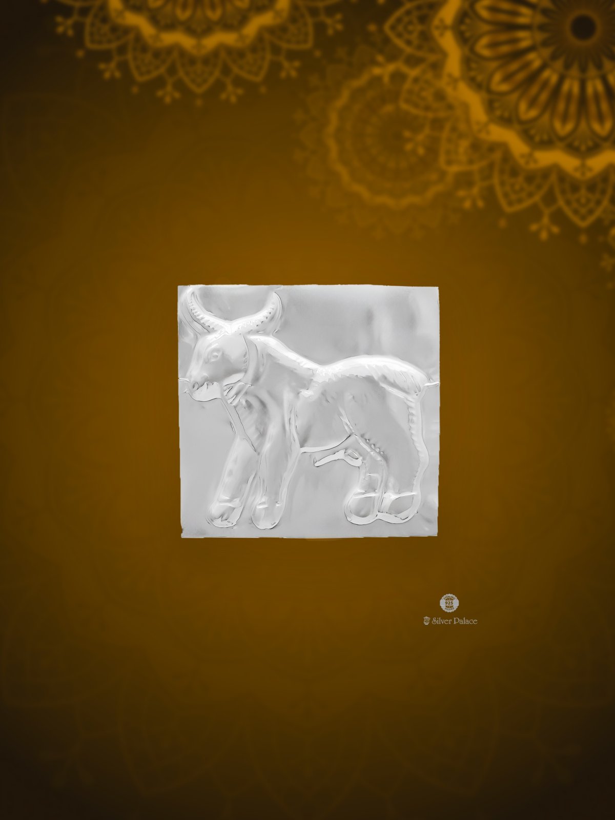 925 SILVER GOAT SILVER SHEET FOR POOJA RITUALS SHRI COLLECTION 
