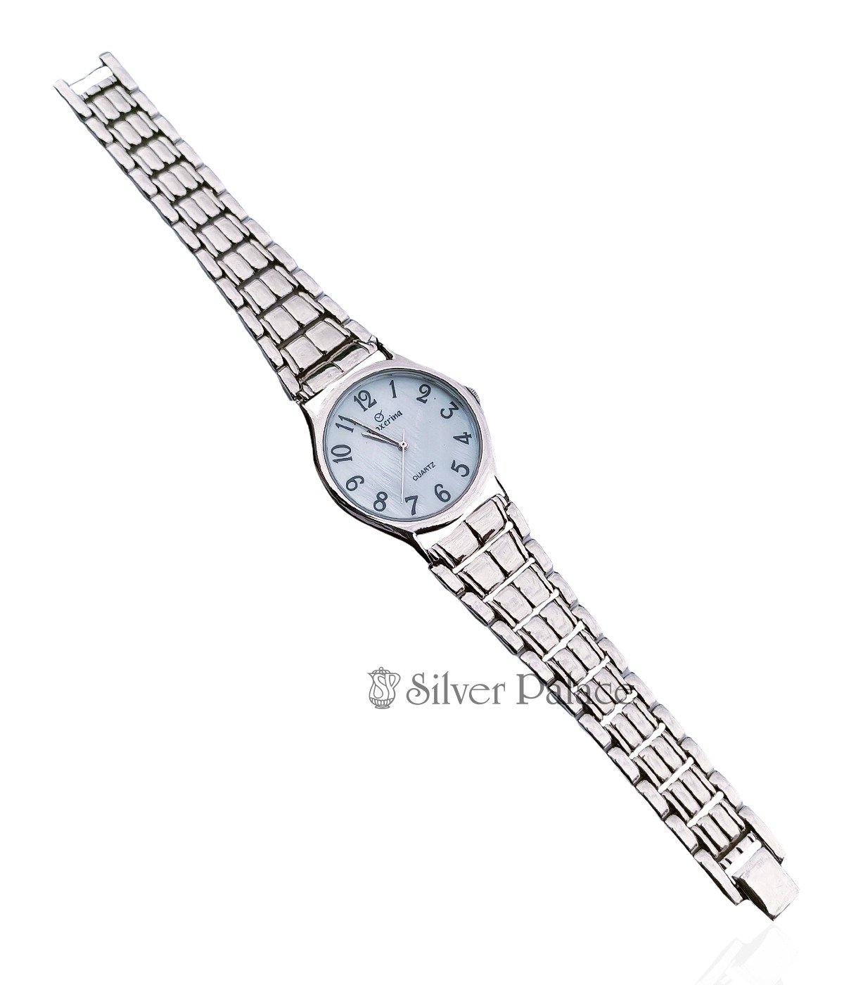 92.5 STERLING SILVER CIRCLE SHAPE DIAL UNISEX STYLISH WATCH