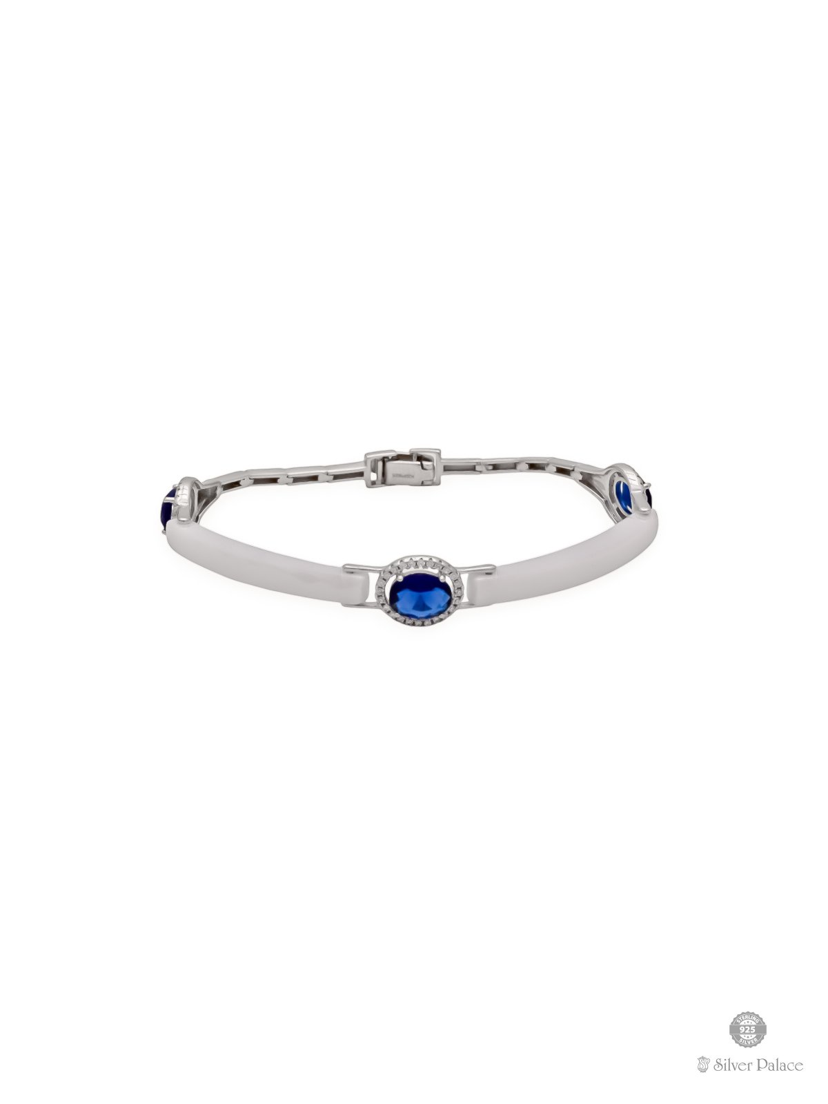 925 STERLING SILVER BLUE STONE BRACELET FOR GIRLS PRITTI COLLECTION 