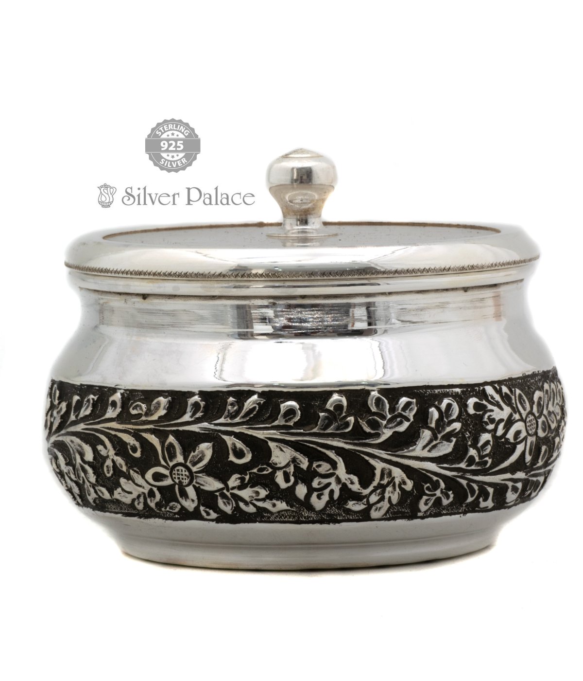 92.5 OXIDISED SILVER MULTIPURPOSE DRY FRUIT BOX FOR HOME AND TABLE USE