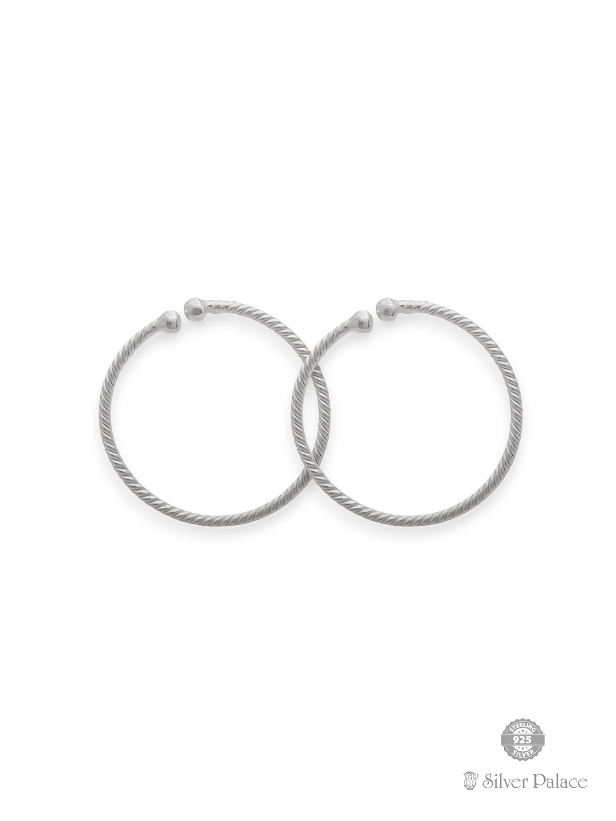 TWIST SHAPE SILVER KIDS KAAPU FOR NEW BORN BABIES